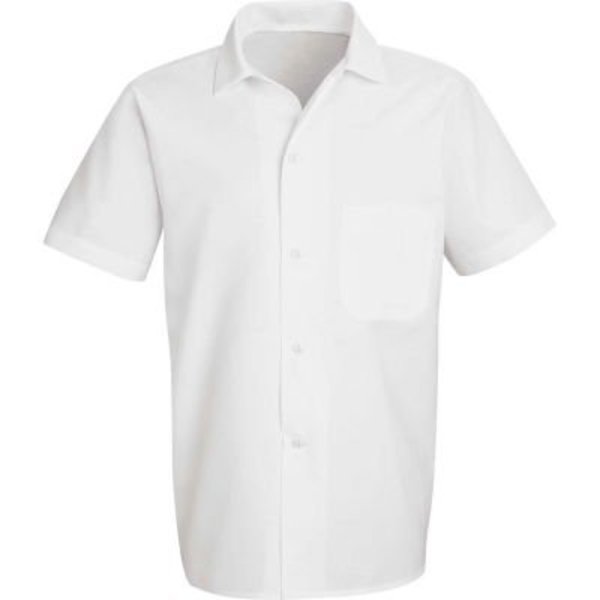Vf Imagewear Chef Designs Button-Front Short Sleeve Cook Shirt, White, Polyester/Cotton, 3XL 5010WHSS3XL